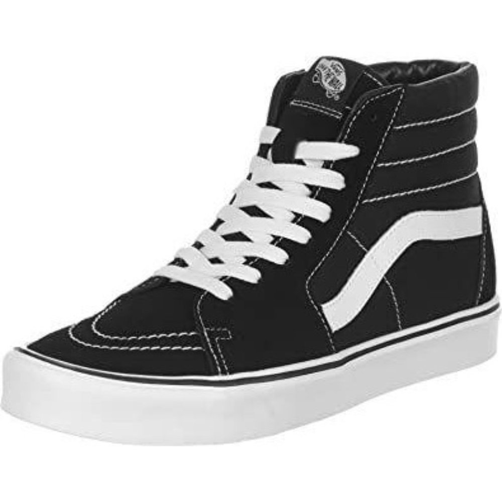 Vans Sk8-Hi Lite Men's Sneaker (Suede Canvas Black/White, SZ 9) VN0A2Z5YIJU NWOB - Picture 1 of 6
